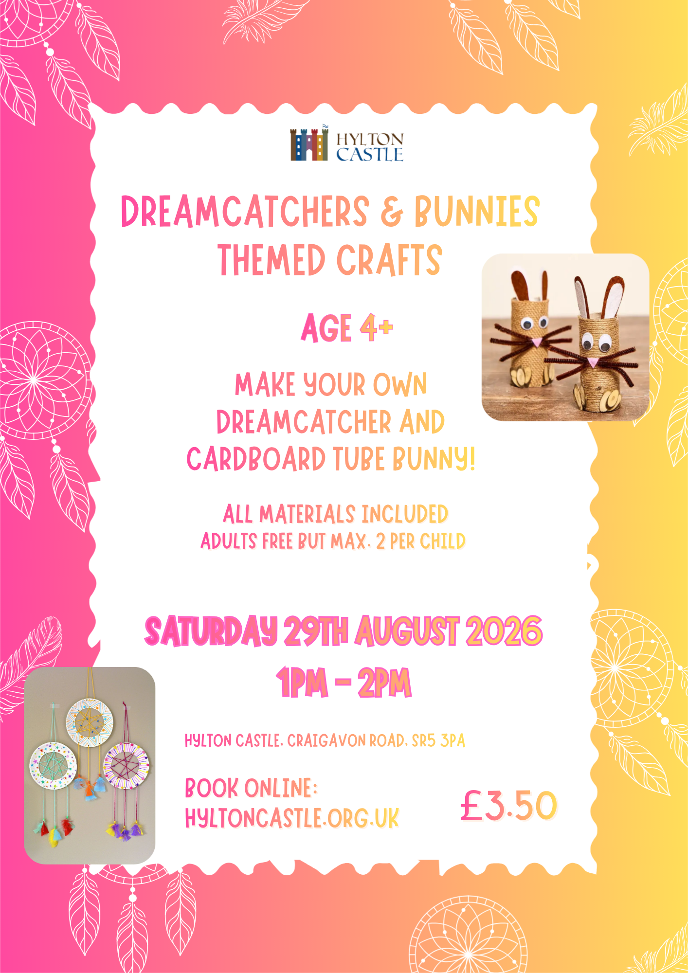 Dreamcatcher & Cardboard Bunny Family Crafts
