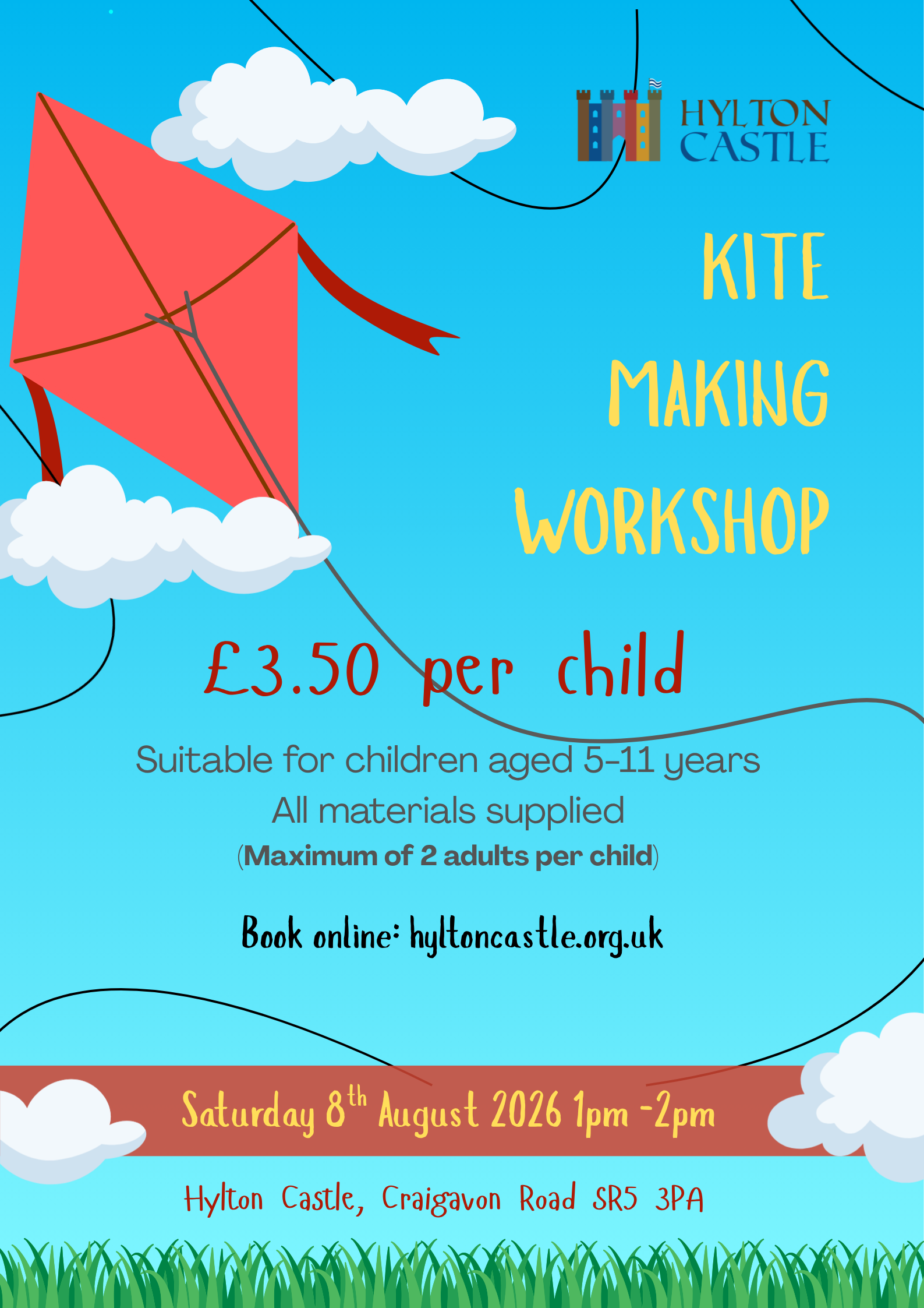 X SOLD OUT X - Children's Kite Making Workshop