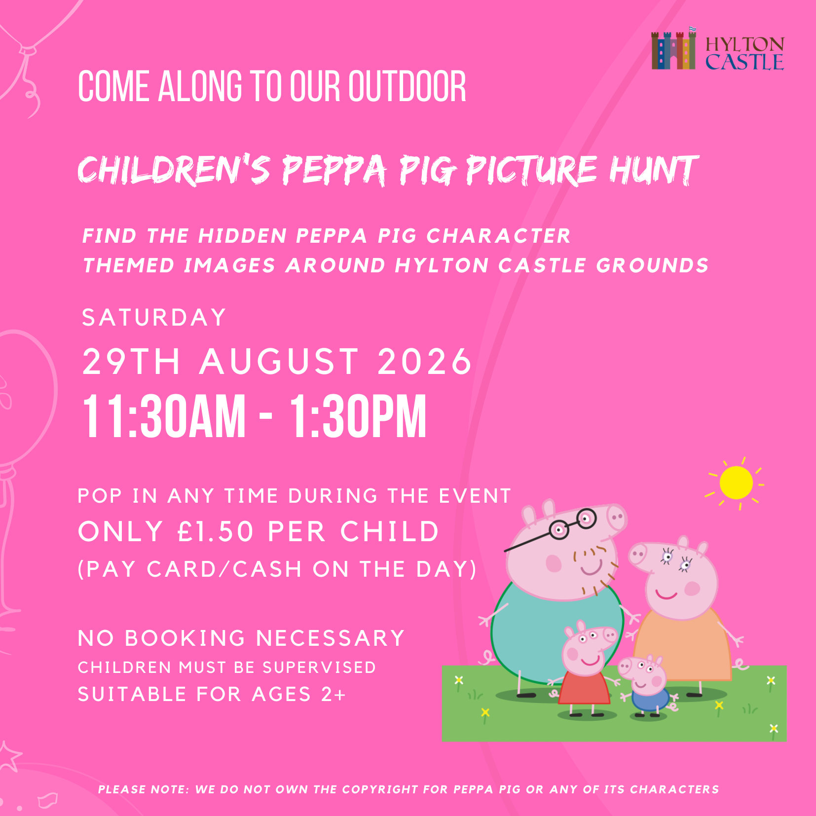 Peppa Pig Outdoor Image Hunt